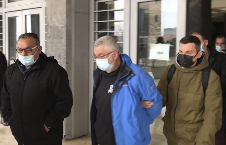 Στιγμιότυπο με τον Στάθη Παναγιωτόπουλο, τον Δεκέμβριο του 2021, από τα δικαστήρια (φωτ.: Eurokinissi)
