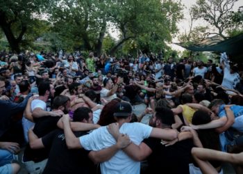 Πανηγύρι στη Λαγκάδα της Ικαρίας, τον Αύγουστο του 2018 (EUROKINISSI /Βασίλης Ρεμπάπης)
