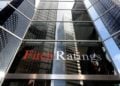 Άποψη των γραφείων του οίκου αξιολόγησης
Fitch Ratings στη Νέα Υόρκη (φωτ.: ΑΠΕ-ΜΠΕ/ Justine Lane)