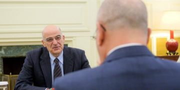 Ο Νίκος Δένδιας σε συνάντηση (φωτ.: ΑΠΕ-ΜΠΕ/ Γραφείο Τύπου ΥΠΕΞ/ STR)