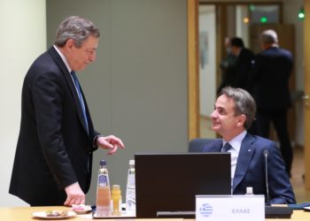 Στιγμιότυπο από παλαιότερη συνάντηση του Έλληνα πρωθυπουργού με τον Ιταλό ομόλογό του (φωτ. αρχείου: POOL ΕΥΡΩΠΑΪΚΗ ΕΝΩΣΗ/EUROKINISSI)