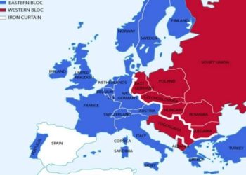 Η Ευρώπη την περίοδο του Ψυχρού Πολέμου (πηγή: sutori.com)