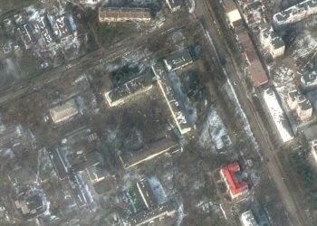 H Μαριούπολη (φωτ.: EPA/ Satellite Image 2022 Maxar Technologies)