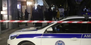 Εικόνα από το σημείο του πυροβολισμού στην οδό Παπάφη, στην Κάτω Τούμπα (φωτ.: ΜΟΤΙΟΝΤΕΑΜ/Γιώργος Κωνσταντινίδης)
