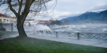 Κακοκαιρία στα Ιωάννινα, Ιανουάριος 2022. (EUROKINISSI/ Λεωνίδας Μπακόλας)