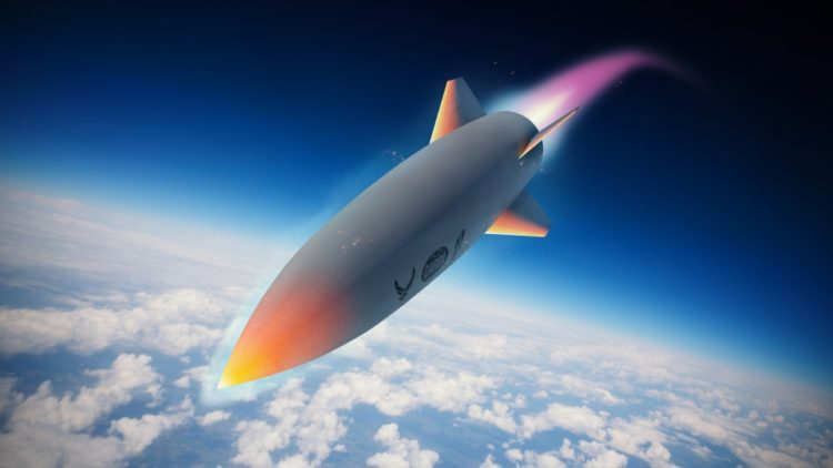 Καλλιτεχνική απόδοση του Hypersonic Air-breathing Weapon Concept (HAWC) (πηγή: Lockheed Martin Aeronautics)