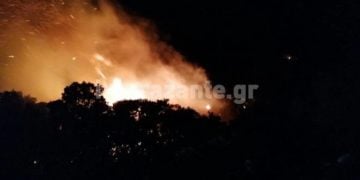Εστία πυρκαγιάς στην Έξω Χώρα Ζακύνθου φωτ.: imerazante.gr()