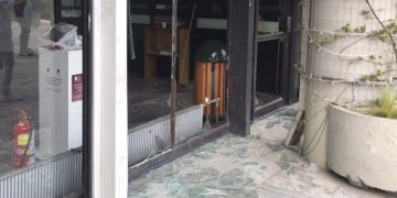 Καταστροφές στο ΑΠΘ μετά από επεισόδια αντιεξουσιαστών με την αστυνομία (Φωτ.: MotionTeam)