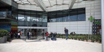 Εικόνα από το εμπορικό συγκρότημα River West, νωρίτερα (φωτ.: Σωτήρης Δημητρόπουλος/EUROKINISSI)