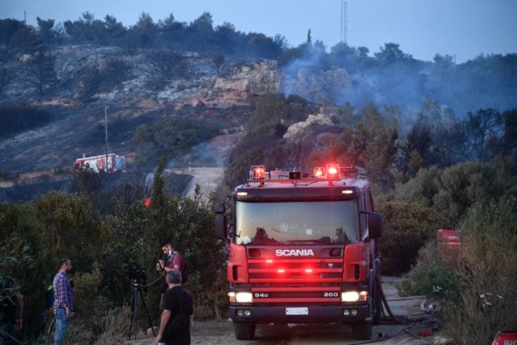 Πυρκαγιά στους πρόποδες του Υμηττού, Σάββατο 4 Ιουνίου 2022. (Φωτ. αρχείου: Αντώνης Νικολόπουλος/Eurokinissi)