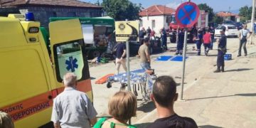 Τροχαίο με τρεις νεκρούς στην Γαληψό του δήμου Παγγαίου (Φωτ.: ΑΠΕ-ΜΠΕ)