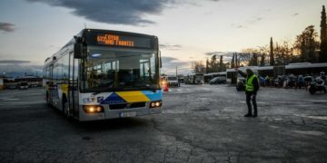 Εικόνα από το αμαξοστάσιο της ΟΣΥ, στο Ρέντη (φωτ.: EUROKINISSI/Τατιάνα Μπόλαρη)