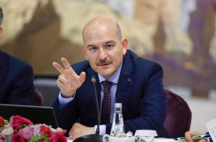 Ο Τούρκος υπουργός Εσωτερικών, Σουλεϊμάν Σοϊλού (φωτ. αρχείου: EPA/ Ahmet Bolat/ POOL)