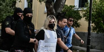 Η Ρούλα Πισπιρίγκου  παρουσιάστηκε  ενώπιον της 18ης ανακρίτριας Χριστίνας Σαλάπα (φωτ. αρχείου: Τατιάνα Μπόλαρη/EUROKINISSI)