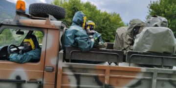 Συμμετοχή του ελληνικού στρατού στις έρευνες μετά τη συντριβή του Antonov στην Καβάλα (φωτ.: ΓΕΕΘΑ / EUROKINISSI)