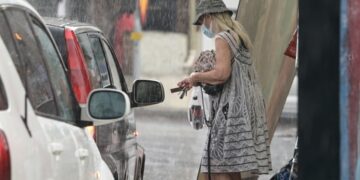 Εικόνα από το Διόνυσο όπου νωρίτερα σημειώθηκε έντονη βροχόπτωση (φωτ.: Μιχάλης Καραγιάννης/EUROKINISSI)