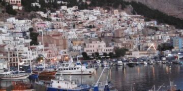 Άποψη της Καλύμνου, του νησιού των σφουγγαράδων (φωτ.: 
Χρήστος Μπόνης /EUROKINISSI)