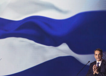 Ο Κυριάκος Μητσοτάκης στα εγκαίνια της ΔΕΘ του 2021 (φωτ.: EUROKINISSI / Σωτήρης Τρυψάνης)