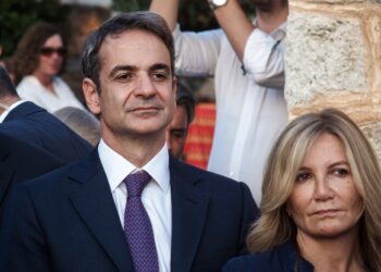 Κυριάκος και Μαρέβα Μητσοτάκη (Φωτ. αρχείου: Eurokinissi/Γιώργος Κονταρίνης)