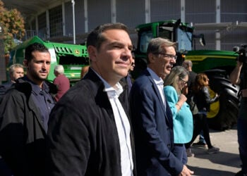 Ο πρόεδρος του ΣΥΡΙΖΑ-ΠΣ Αλέξης Τσίπρας επισκέπτεται την 29η Έκθεση Agrotica, στη Θεσσαλονίκη (φωτ.: ΑΠΕ-ΜΠΕ / Γραφείο Τύπου ΣΥΡΙΖΑ / Andrea Bonetti)