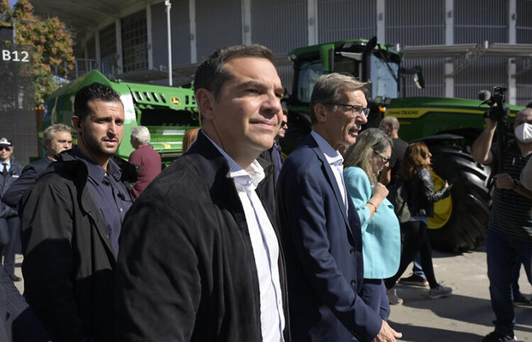 Ο πρόεδρος του ΣΥΡΙΖΑ-ΠΣ Αλέξης Τσίπρας επισκέπτεται την 29η Έκθεση Agrotica, στη Θεσσαλονίκη (φωτ.: ΑΠΕ-ΜΠΕ / Γραφείο Τύπου ΣΥΡΙΖΑ / Andrea Bonetti)