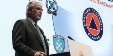 Ο υπουργός Κλιματικής Κρίσης και Πολιτικής Προστασίας Χρήστος Στυλιανίδης (φωτ. αρχείου. Σωτήρης Δημητρόπουλος/EUROKINISSI)