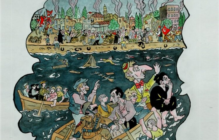 Από την παράσταση του θεάτρου σκιών του Γιάννη Χατζή με τίτλο «Ο Καραγκιόζης φανταράκι στη Μικρά Ασία» (Πηγή φωτ.: Γραφείο Τύπου Δήμου Θεσσαλονίκης)