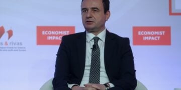 Ο πρωθυπουργός του Κοσόβου Αλμπίν Κούρτι (φωτ.: EUROKINISSI/Σωτήρης Δημητρόπουλος)