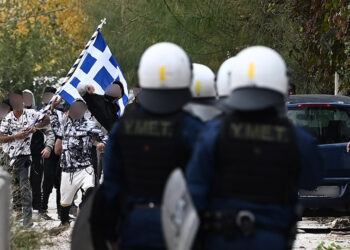 Συγκέντρωση στη Μεσογείων στο ύψος του Νομισματοκοπείου σε ένδειξη διαμαρτυρίας για τον πυροβολισμό 16χρονου Ρομά από αστυνομικό στη Θεσσαλονίκη (φωτ.: EUROKINISSI / Μιχάλης Καραγιάννης)