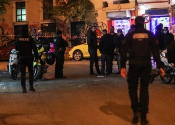 Συμπλοκή με έναν νεκρό και δύο τραυματίες, σε Αφγανικό εστιατόριο στην οδό Αγησιλάου στην Ομόνοια, Κυριακή 15 Ιανουαρίου 2023. (Φωτ.: Eurokinissi/Γιάννης Παναγόπουλος)