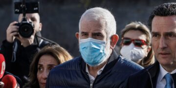 Δίκη του ηθοποιού Πέτρου Φιλιππίδη, στο Μικτό Ορκωτό Δικαστήριο της Αθήνας, Δευτέρα 9 Ιανουαρίου 2023. (Φωτ.: Eurokinissi/Γιώργος Κονταρίνης)