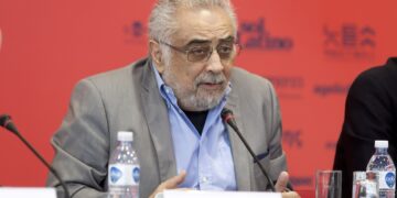 Ο καθηγητής Διεθνών Σχέσεων Χριστόδουλος Γιαλλουρίδης στη 12η Διεθνή Έκθεση Βιβλίου Θεσσαλονίκης (Φωτ. αρχείου: MotionTeam/Φανή Τρυψάνη)