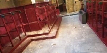 Ζημιές έχουν διαπιστωθεί στην εκκλησία της Αγίας Τριάδας στο χωριό Στύψη (φωτ.: stonisi.gr)