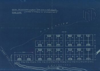 Διάγραμμα διάταξης οικίσκων αγροτικού συνοικισμού Χαϊδαρίου. 1η Δεκεμβρίου 1924
(πηγή: ΓΑΚ, Κ.Υ., Αρχείο Τοπογραφικής Υπηρεσίας Υπουργείου Γεωργίας)