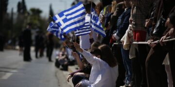 Μαθητική παρέλαση για την εθνική επέτειο της 25ης Μαρτίου στην Αθήνα (φωτ. αρχείου: Eurokinissi/Στέλιος Μίσινας)