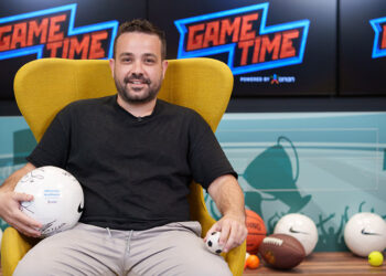 Ο Τάσος Καπετανάκος στο ΟΠΑΠ Game Time (φωτ.: ΟΠΑΠ)