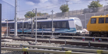 Συρμός του μετρό στο αμαξοστάσιο της Πυλαίας (φωτ. ΜΟΤΙΟΝΤΕΑΜ / Βασίλης Βερβερίδης)