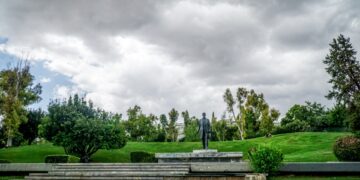 Άποψη του Πάρκου Ελευθερίας στην Αθήνα, δίπλα στο Μέγαρο Μουσικής  (φωτ.: Γιώργος Κονταρίνης / EUROKINISSI)