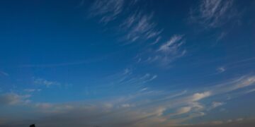 Σύννεφα στον ουρανό σε περιοχή των Τρικάλων.
(φωτ. αρχείου: Θανάσης Καλλιαράς/EUROKINISSI)