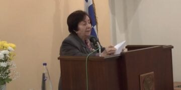 Η φιλόλογος-λαογράφος Έλσα Γαλανίδου-Μπαλφούσα υπήρξε και έφορος της Βιβλιοθήκης της ΕΠΜ (φωτ.: Επιτροπή Ποντιακών Μελετών)