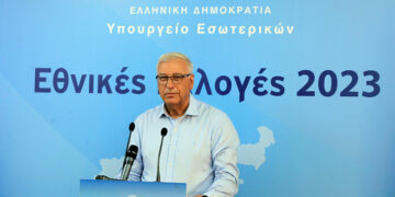 Ο γενικός γραμματέας του υπουργείου Εσωτερικών Μιχάλης Σταυριανουδάκης (φωτ.: ΑΠΕ-ΜΠΕ / Αλέξανδρος Βλάχος)