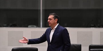 Ο Αλέξης Τσίπρας στο Ζάππειο Μέγαρο (φωτ. αρχείου: EUROKINISSI / Τατιάνα Μπόλαρη)