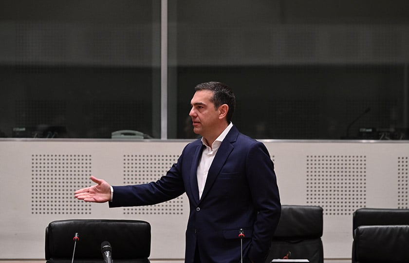 Ο Αλέξης Τσίπρας στο Ζάππειο Μέγαρο (φωτ. αρχείου: EUROKINISSI / Τατιάνα Μπόλαρη)
