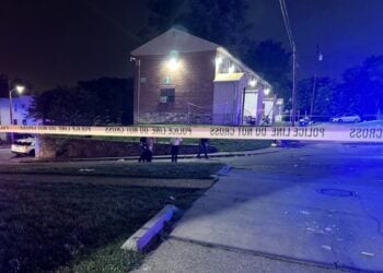 Το σημείο της επίθεσης στη Βαλτιμόρη (φωτ.: twitter/Baltimore Police)