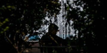 Στιγμιότυπο από το κέντρο της Αθήνας (φωτ.: Τατιάνα Μπόλαρη/EUROKINISSI)