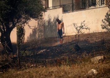 Εικόνα από την περιοχή, την Τρίτη 22 Αυγούστου 2023 (φωτ.: Κώστας Τζούμας/ EUROKINISSI)