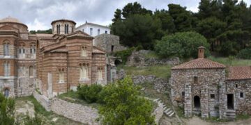Πανοραμική άποψη της μονής (φωτ.: ΑΠΕ-ΜΠΕ)