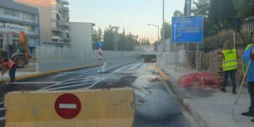 Στιγμιότυπο από παλιότερα έργα στο δήμο Νέας Φιλαδέλφειας-Νέας Χαλκηδόνας (φωτ.: facebook/Δήμος Νέας Φιλαδέλφειας-Νέας Χαλκηδόνας)