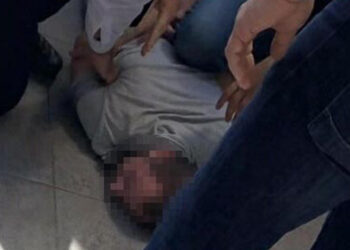 Στιγμιότυπο από τη σύλληψη του δράστη (φωτ.: ertnews.gr)