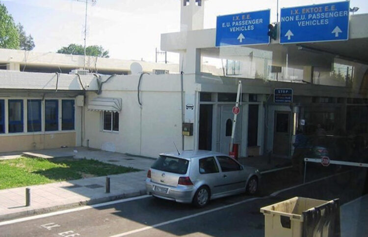 Ο συνοριακός σταθμός στην Εξοχή (φωτ.: ΑΠΕ-ΜΠΕ / Β. Λωλίδης)